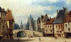 Town Scene by Gustave Mascart