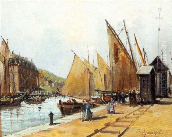 Excursion Sailboats At City Dock - view 1