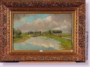 Paysage Aux Vaches by Georges, Geo Bernier