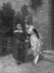 Madchen Und Kupplerin by Gustave Mascart