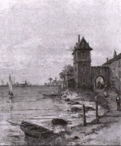 Hollandisches Fischerdorf by Gustave Mascart
