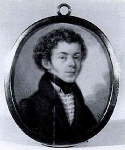 Bildnis Eines Jungen Herrn Mit Blondem Lockenhaar by Franz Maschek