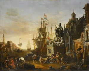 Phantastische Architektur An Einer Mittelmeerkuste