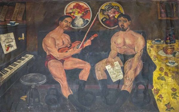 Portrait Of Ilya Mashkov And Piotr Kontchalovsky - view 1