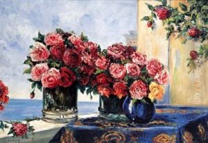 Still Life With Vase Of Flowers