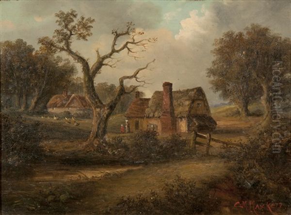 Cottages In A Landscape (pair) - view 1