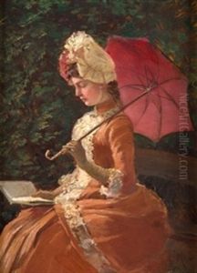 Dama Con Sombrilla by Felipe Maso de Falp