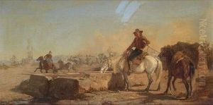 A Butero Watering His Horse In The Roman Campagna thumbnail