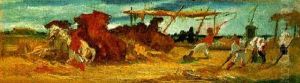 Threshing Corn In The Campagna by George Hemming Mason