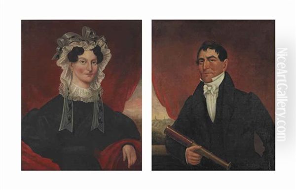 Portraits: Captain Stephen And Mary Langley Woutan (pair) - view 1