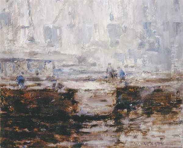 Figures In A Boat Yard - view 1