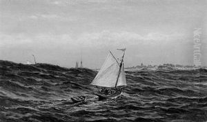 The Yacht "doris" Crossing The Bar, Chichester Harbour, Sept. 11th by William Henry Mason