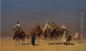 The Desert Caravan by Edmund Berninger