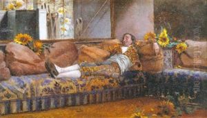 Descanso Despues De La Faena by Francisco Masriera y Manovens