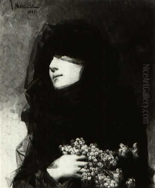 Jeune Femme Aux Mimosas - view 1