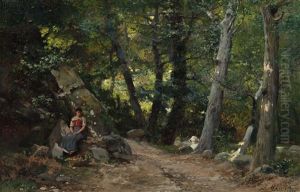 Joven En Un Bosque Joven En Un Bosque