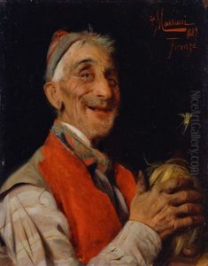 Figura Con Fiasco by Pompeo Massani