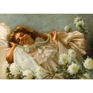 Woman With Pearls by Pompeo Massani
