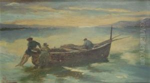 Barca Con Pescatori Barca Con Pescatori