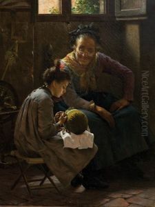 Aprendiendo A Coser by Pompeo Massani