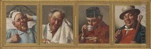 Morning Ritual (+ 3 Others; Set Of 4, Framed Together) Morning Ritual (+ 3 Others; Set Of 4, Framed Together)