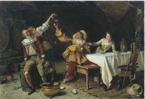 Brindisi Nella Taverna by Pompeo Massani