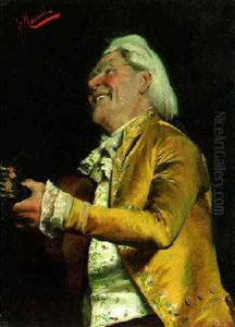 A Gentleman Playing Guitar