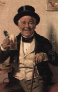 A Refreshing Glass by Pompeo Massani