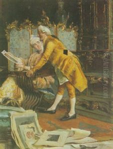 The Art Critic by Pompeo Massani