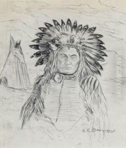 Native American Chief by Oscar Edmund Berninghaus