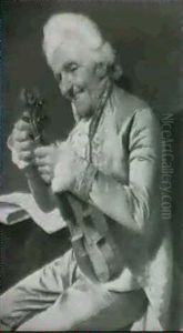 Il Vecchio Violinista by Pompeo Massani