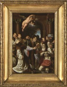 La Derniere Communion De Saint Jerome by Lucio Massari