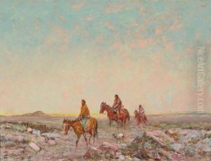 Crossing The Mesa by Oscar Edmund Berninghaus