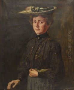 Junge Frau Im Sonntagsstaat by Edmund Massau