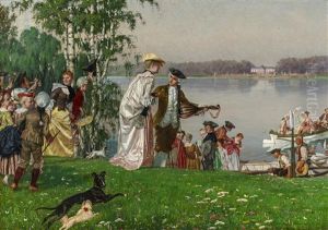 Ein Fruhlingsfesttag by Edmund Massau