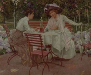 The Flower Terrace by Edmund Massau