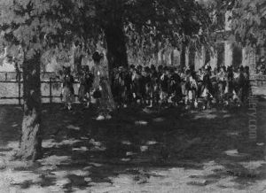 Spaziergang Auf Der Konigsallee In Dusseldorf by Edmund Massau