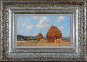 Les Meules (haystacks) by Jean Eugene Julien Masse