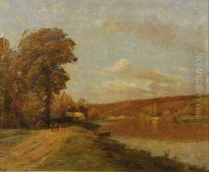 Les Bords De Seine by Jean Eugene Julien Masse