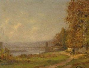 Vue Sur La Seine by Jean Eugene Julien Masse