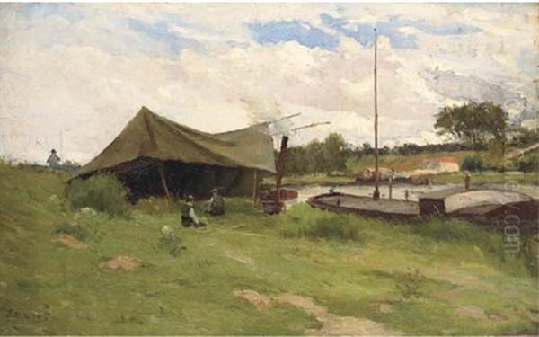 Campement Et Peniche Au Bord De La Marne - view 1
