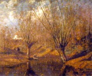 Paysage Automnal A Luzancy by Jean Eugene Julien Masse
