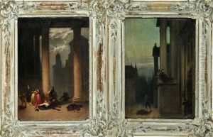 Opernszenen - Jungling Mit Mandoline Bei Dammerung Unter Dem Balkon Seiner Angebeteten / Erdolchter Jungling In Einer Saulenhalle (2 Works) by Charles Antoine Augustin Massenot
