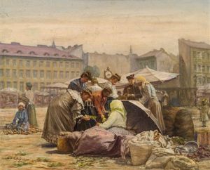 Wien, Markt Im Werd by Carl Massmann