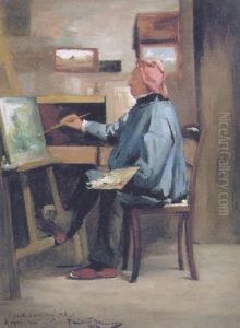 Corot Dans Son Atelier by Benedict Masson