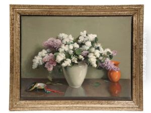 Still Life With Hydrangeas by Edouard Masson