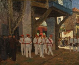 Jour De Fete Et Musiciens A Pasajes