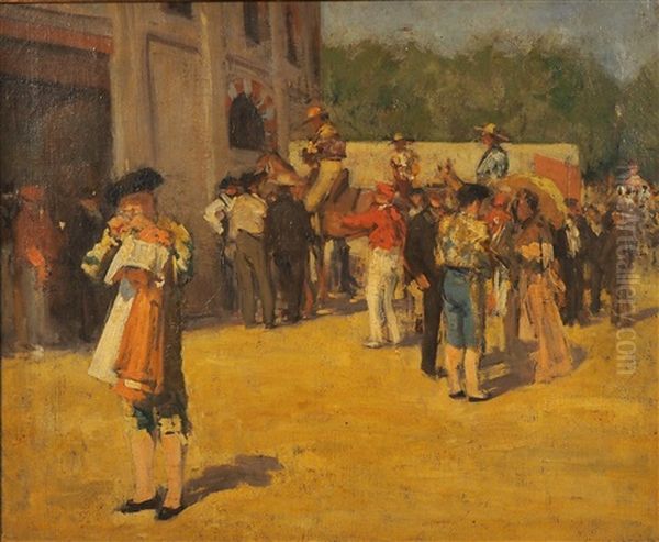 Les Toreros Devant Les Arenes - view 1
