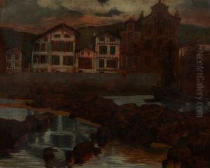 Le Quai Ravel, Ciboure by Georges Masson