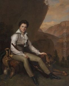 Portrait Of John Campbell, 5th Earl And 2nd Marquess Of Breadalbane, Seated In A Mountainous Landscape